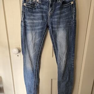 Miss Me Blue Skinny Jeans